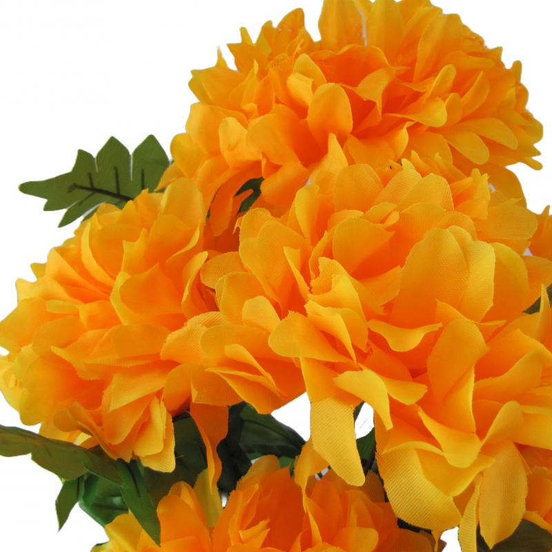 Chryzantemy bukiet 7 kwiatów 50cm pomarańczowe (6 sztuk)